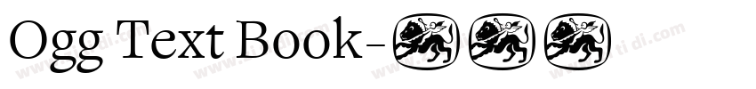 Ogg Text Book字体转换